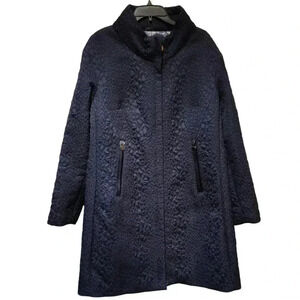 Creenstone Women Long Coat Blue Size 44